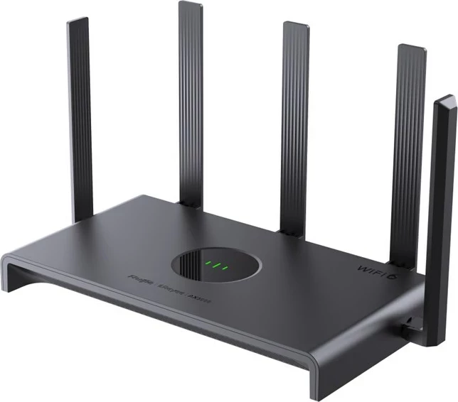 Router Ruijie RG-EW3000GX PRO, Wi-Fi 6, Dual-Band, 256 MB Flash, 3 Antena, E zezë