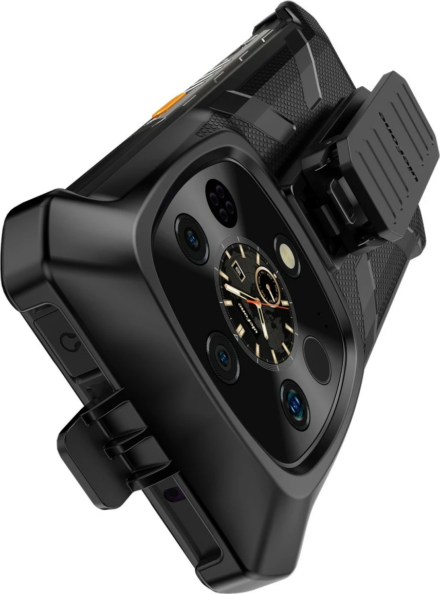 Mbështjellës Ulefone Armor 28 Ultra/28 Ultra Thermal, plastikë, me karabiner dhe klips, i zi