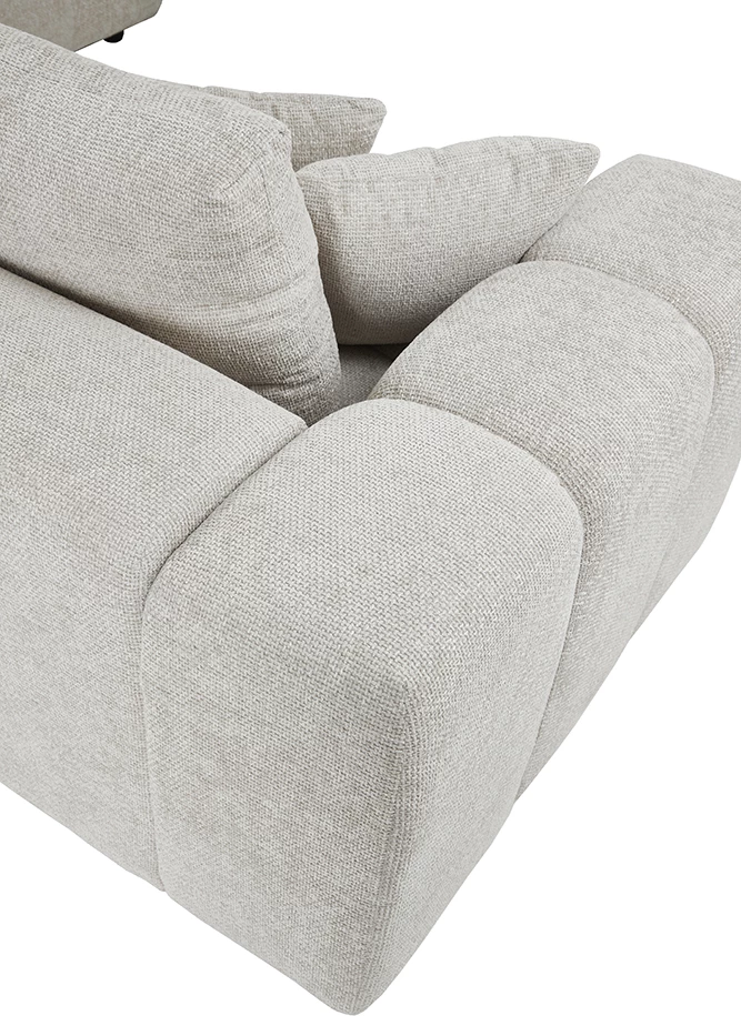 Kënd divani TOMOS, kënd i majtë, ngjyrë bezhë LEGASY 15, 298x200x85cm