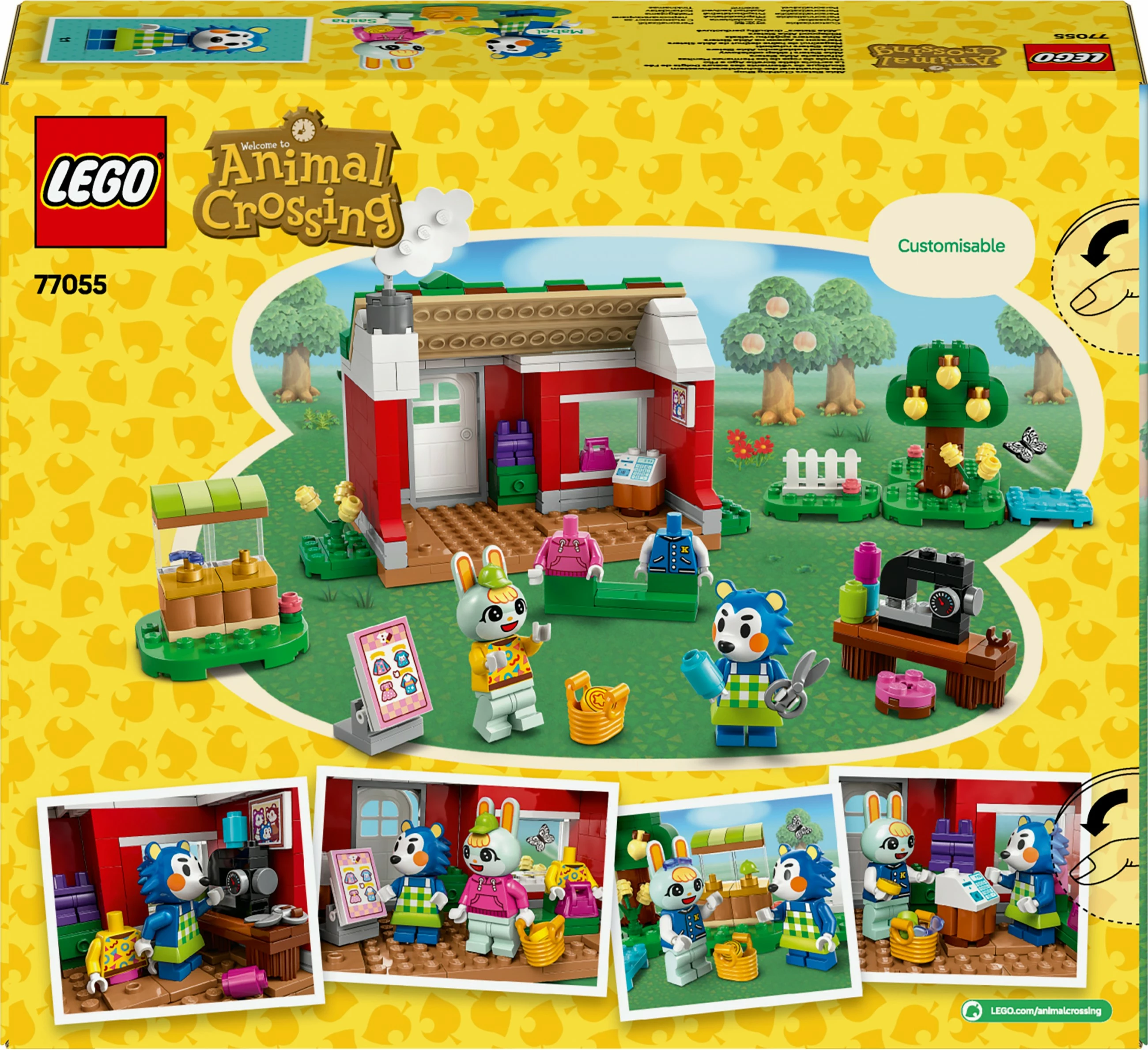 Set ndërtimi LEGO Animal Crossing 77055, 322 pjesë, shumëngjyrësh