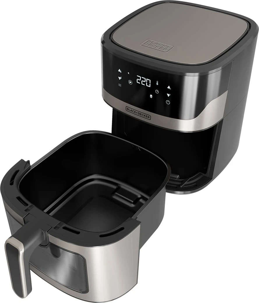 Fryerja e thellë Black+Decker BXAF6500E, ngjyrë argjendi
