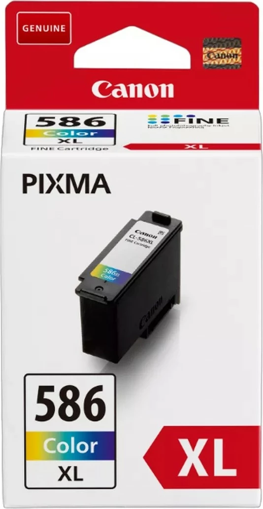 Toner Canon CL-586XL, High (XL) Yield, Cyan, Magenta, Yellow, 1 pc(s), 300 faqe, Single pack