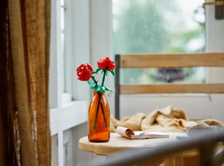 Set LEGO 40460 Roses, 120 pjesë, plastikë, i kuq