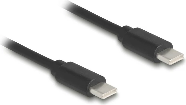 Kabllo USB C në USB C DeLOCK 90369, 0.75m, USB 2.0, e zezë