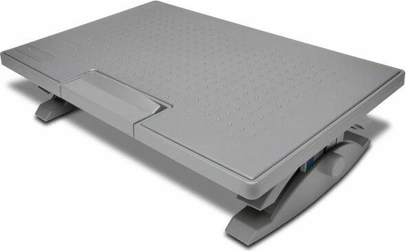 Mbështetëse këmbësh Kensington SmartFit SoleMate Pro, gri, rregullim lartësie 9-12 cm, kënd 0-18°