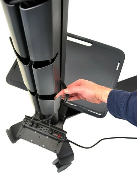 Karrocë multimediale Ergotron Neo-Flex Mobile MediaCenter UHD, për ekrane 50-70 inç, e zezë