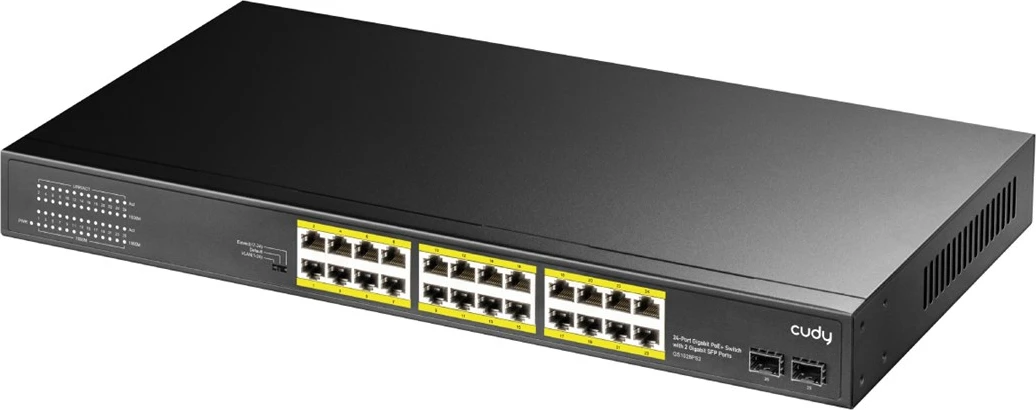 Switch Cudy GS1028PS2, Gigabit Ethernet, PoE, Zi
