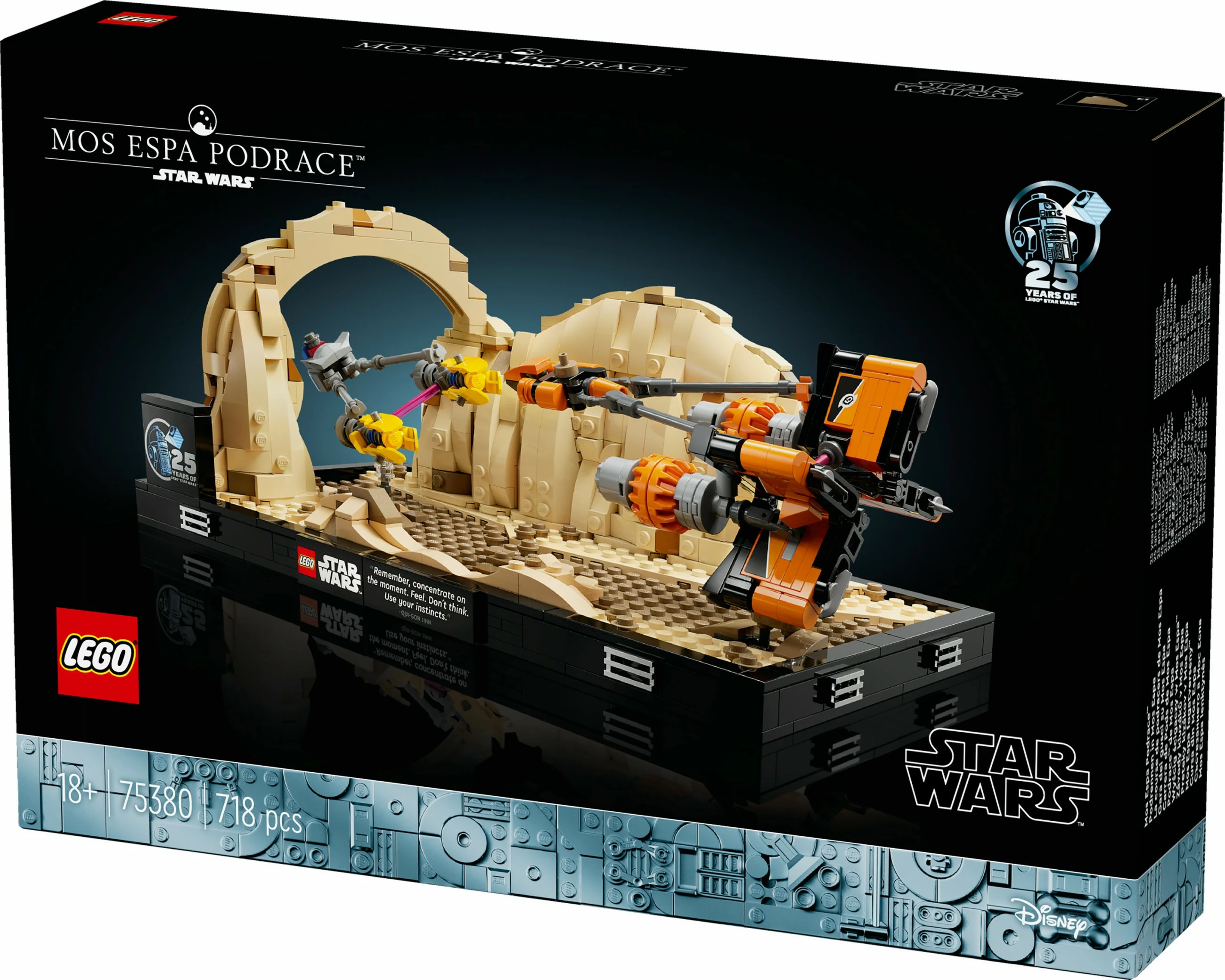 Set ndërtimi LEGO Mos Espa Podrace Diorama, 718 pjesë, shumëngjyrësh