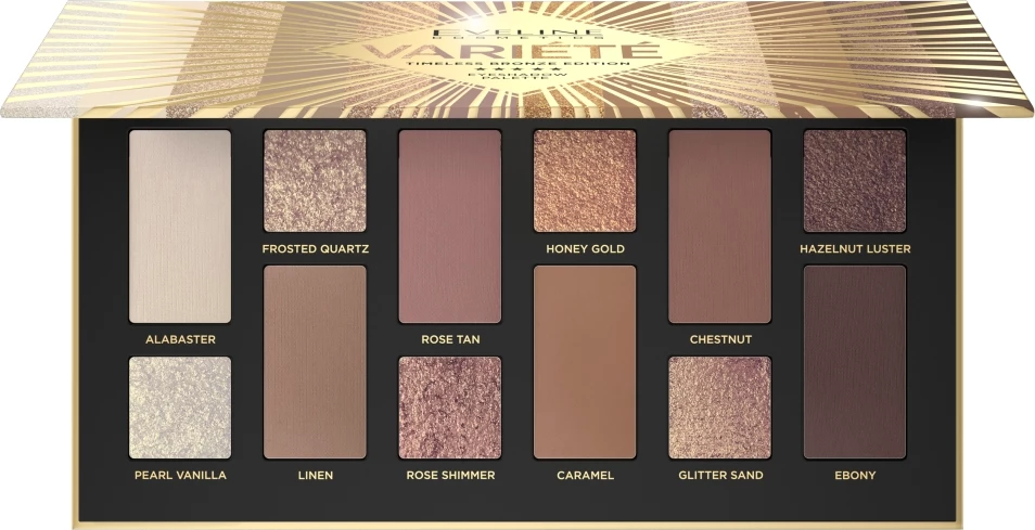 Paletë për sy Eveline Cosmetics Variete Timeless Bronze Edition 12 nuanca 9.5g
