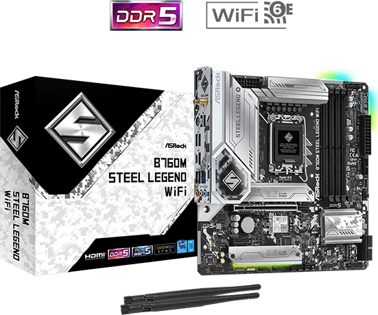 Pllakë amë Asrock  B760M Steel Legend WiFi