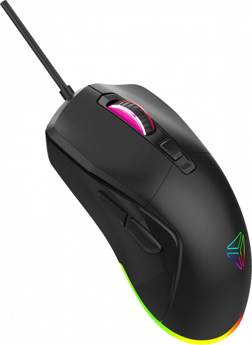 set gaming 3-në-1, YENKEE, YGS 03 ECLIPSE, tastierë mekanike RGB QWERTY, maus deri 4200 DPI, kufje me mikrofon, i lidhur USB, e zezë