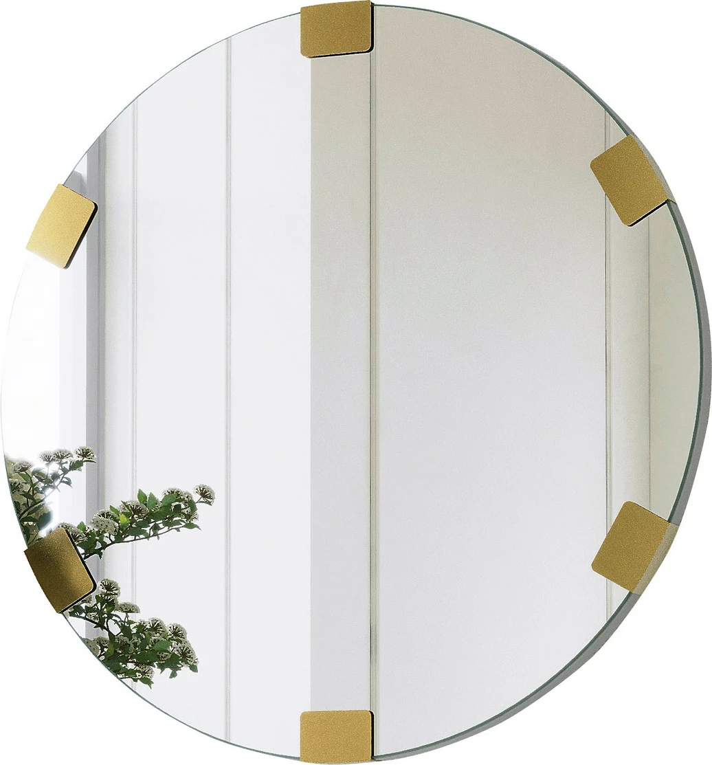 Pasqyrë dekorative, ngjyrë ari, Skye Decor, Chakra Mirror