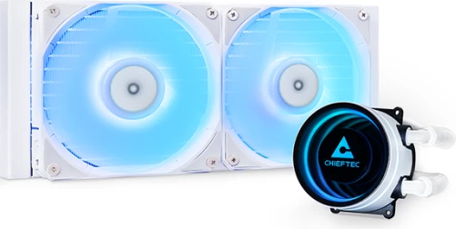 Ftohës uji AIO për CPU Chieftec Iceberg CLC-240-RGB-W 240mm A-RGB PWM për Intel/AMD, e bardhë