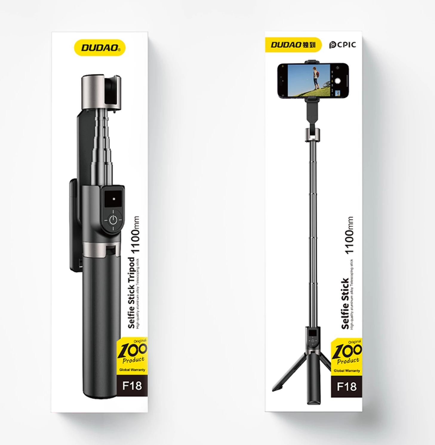 Selfie stick me tripod Dudao F18B, Bluetooth, i zi