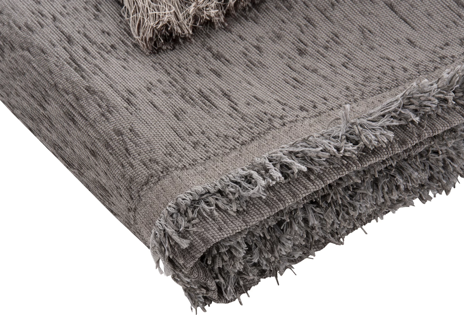 Mbulesë divani me franja DREAMTOPIA FH12164.08 ngjyrë gri 178x178cm