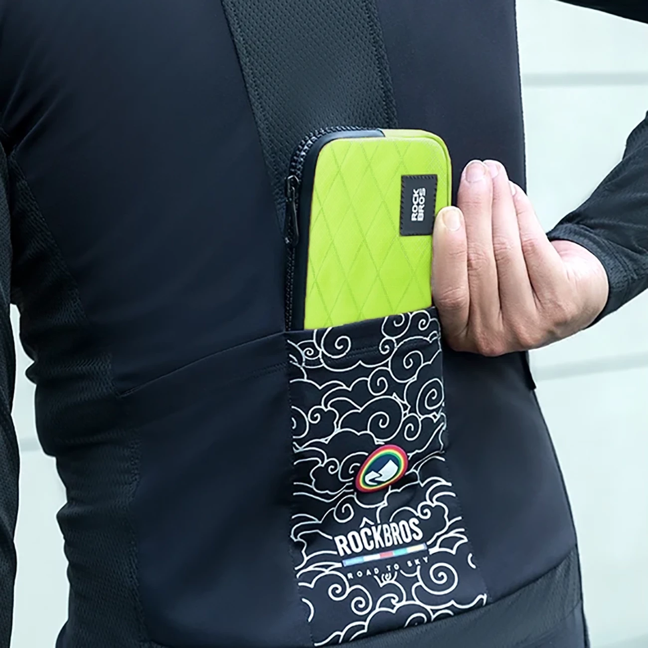 Çantë biçiklete Rockbros 30990043005, 0.15 l, e gjelbër e çelët