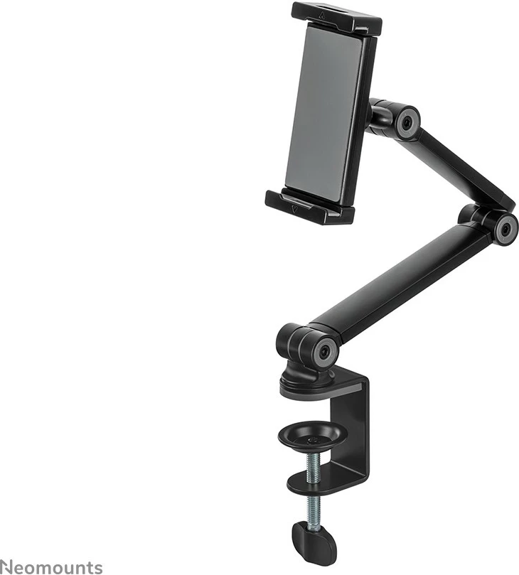 Mbajtës tavoline tabletë Newstar Neomounts, 3 pika rrotullimi, 4.7-12.9 inç, kapëse, e zezë