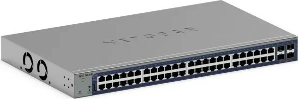 Switch NETGEAR 52-portë 1G, smart, metalik