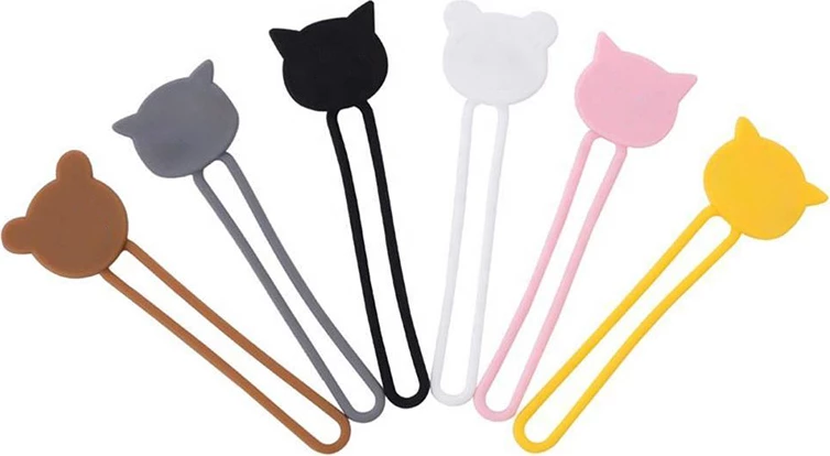 Mbështjellës kabllosh Hurtel silikon, rozë