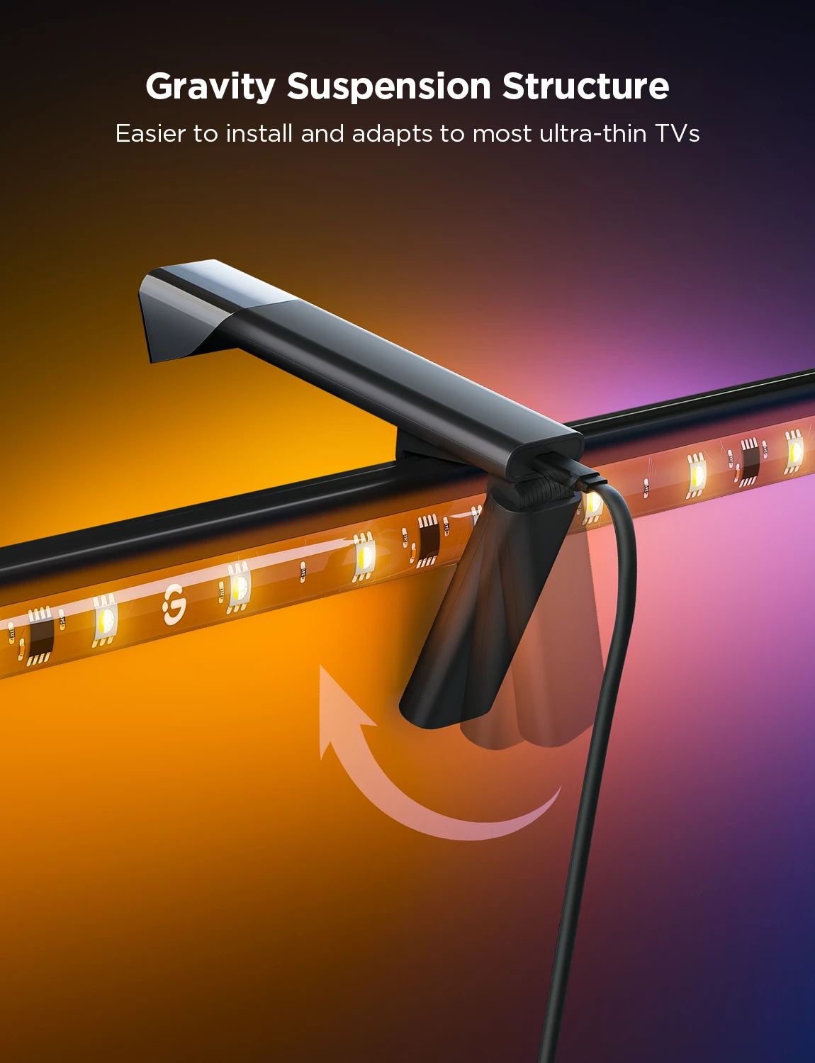 Dritë LED prapa TV Govee Envisual TV Backlight 3 Lite 75-85"