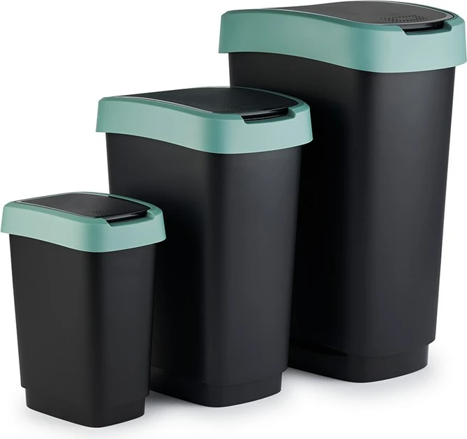 Kosh mbeturinash Rotho Twist, 25L, Jeshil