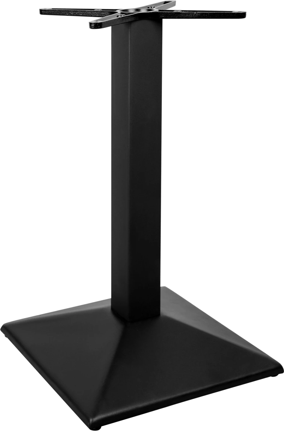 Bazë metalike piramidale 45x45x74 e zezë FH408