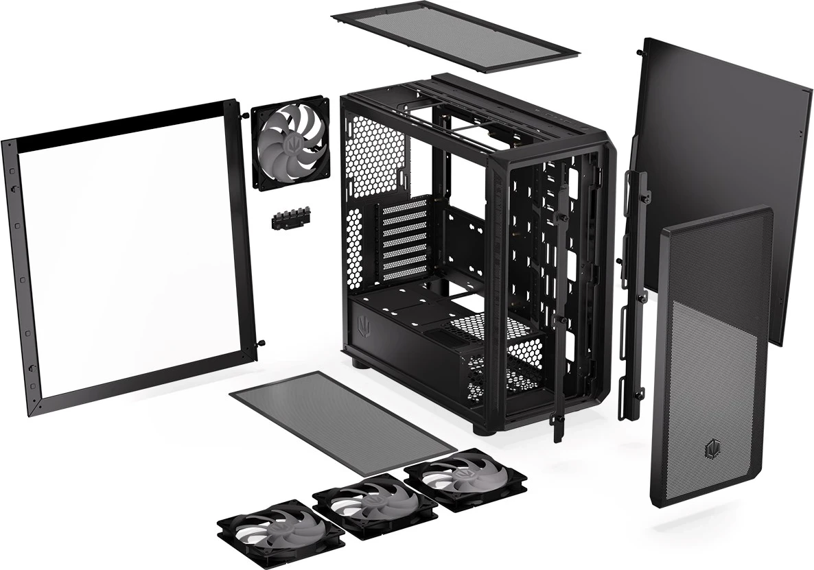 Kasë ENDORFY Arx 700 ARGB, e Zezë