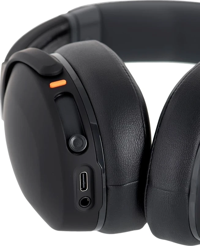 Kufje Skullcandy Crusher Evo, me dhe pa tela, për biseda/muzikë, USB Type-C, Bluetooth, ngjyrë e zezë