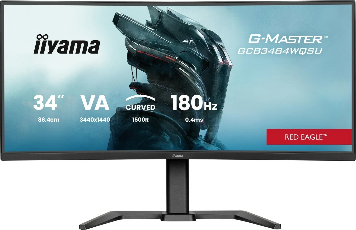 Monitor iiyama G-Master GCB3484WQSU-B1, 34 inch, UWQHD, 180Hz, VA, i zi