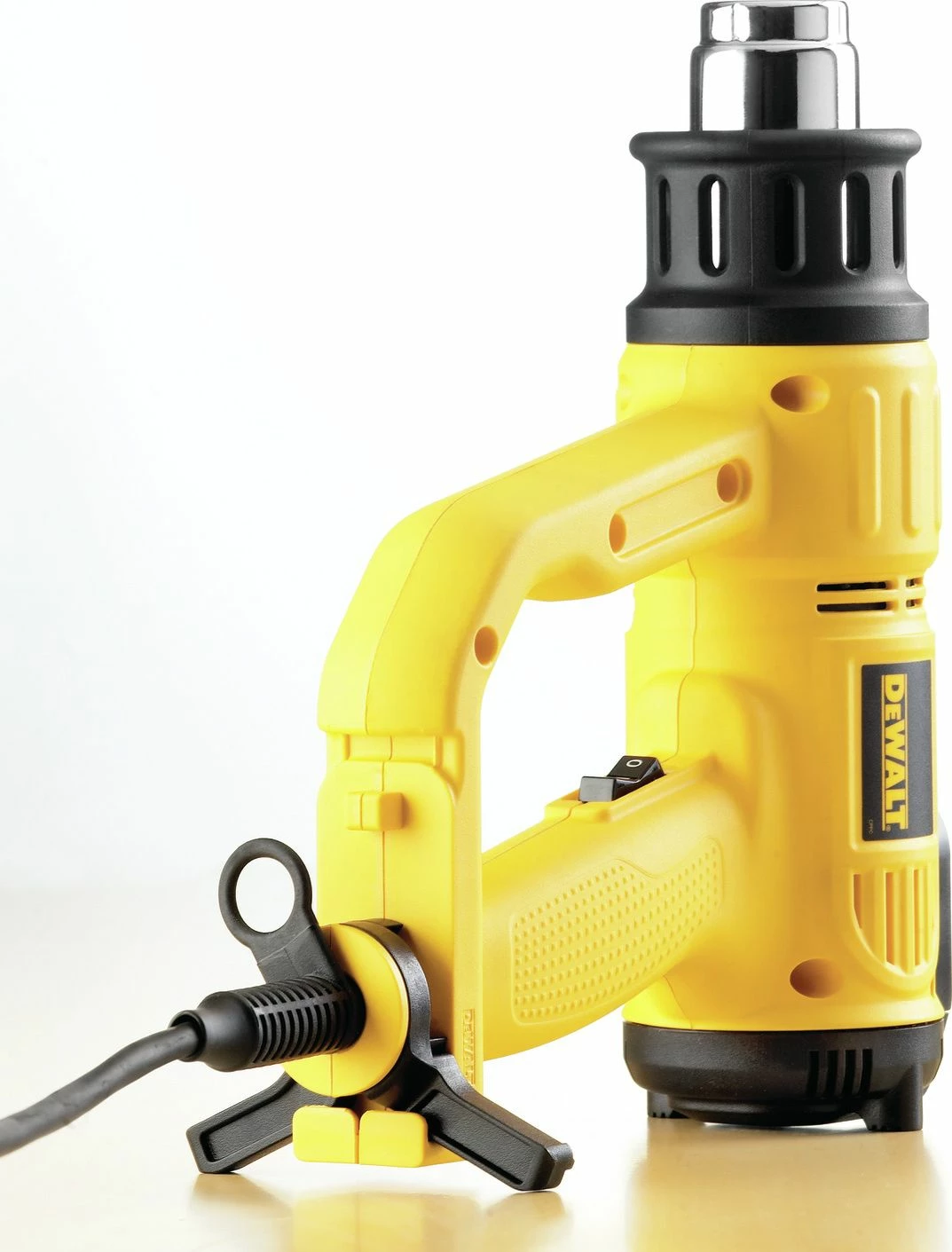 Pistoletë termike DeWalt D26414 2000 W, 50-600°C, LCD, 2 grykë, e verdhë