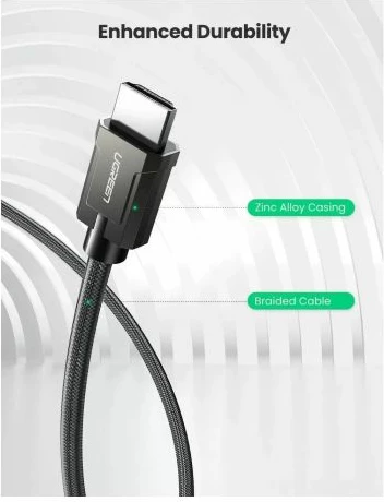 Kabllo HDMI UGREEN 70320, HDMI 2.1 Ultra High Speed 8K, 1.5m, në kuti, e zezë