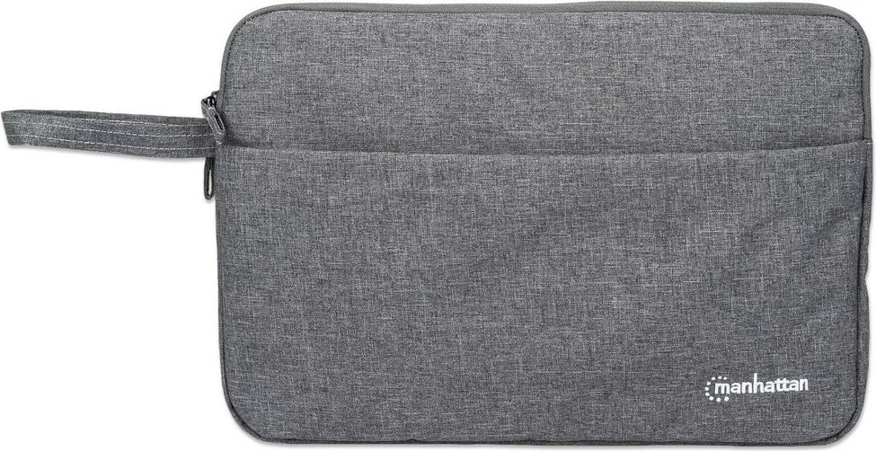 Mbështjellës notebook MANHATTAN Seattle 14.5 inç, poliester, rezistent ndaj ujit, gri