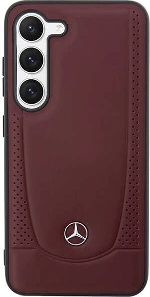 Mbështjellës Mercedes Leather Urban për Samsung Galaxy S23, i fortë, lëkurë artificiale, Kuq