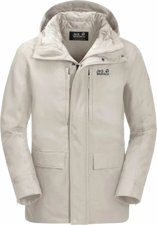 Jakne Jack Wolfskin femra, të bardha