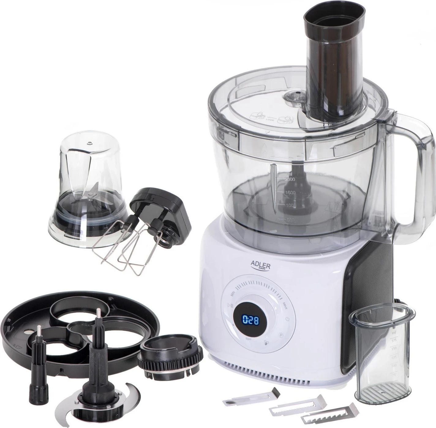 Përpunues ushqimi Adler AD 4224, 1000W, i bardhë
