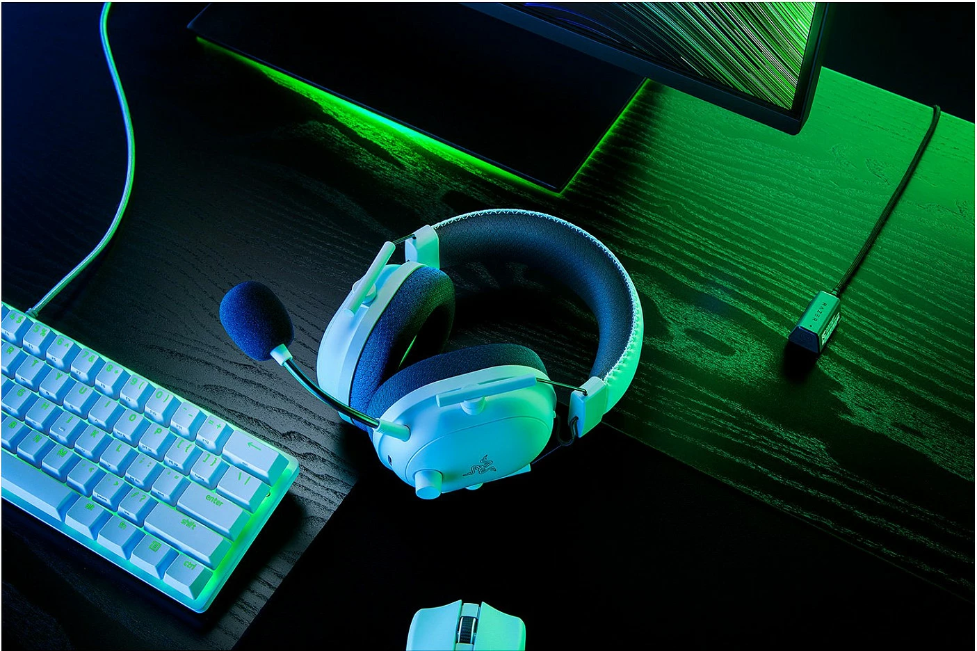 Kufje Razer BlackShark V2 Pro 2023, Bluetooth, 2.4 GHz, e bardhë