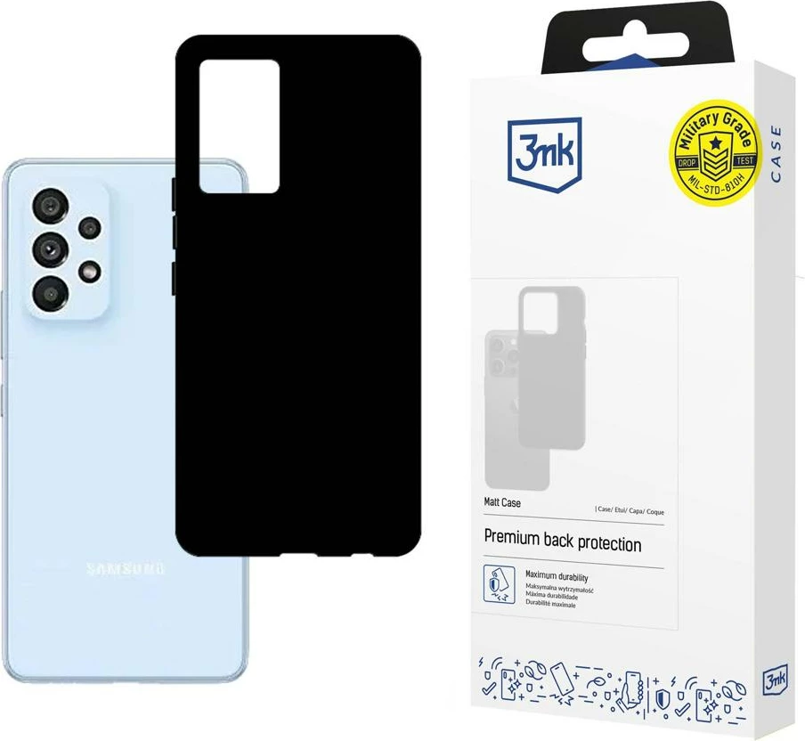 Mbështjellës 3mk Matt Case për Samsung Galaxy A53 5G, TPU, i zi