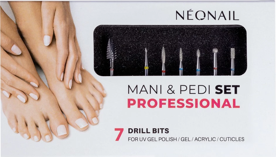Set frezash për thonj NeoNail Profesional për femra, 7 copë