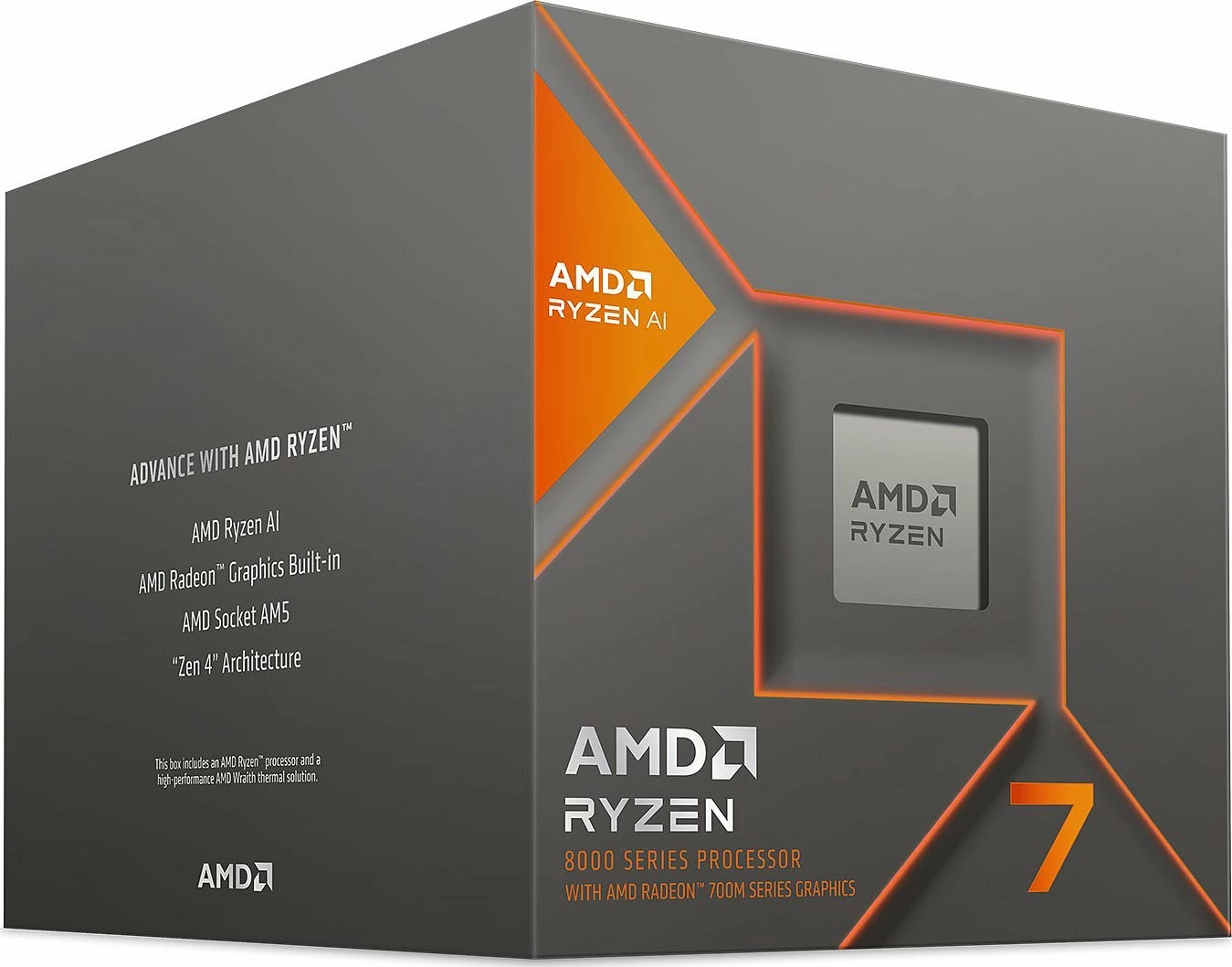 Procesor AMD Ryzen 7 8700G 8-bërthama/16-thread 4.2GHz (Turbo 5.1GHz) 16MB L3 Socket AM5 me Radeon 780M, BOX