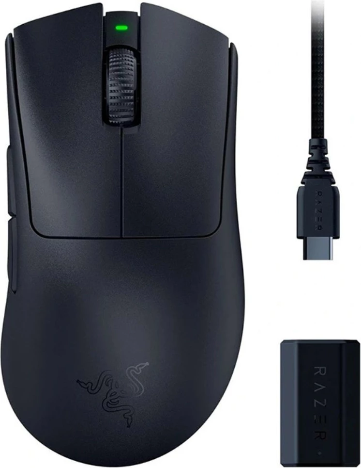 Maus, Razer, DeathAdder V3 Pro RZ01-04630300-R3WL, gaming wireless, standard, e zezë
