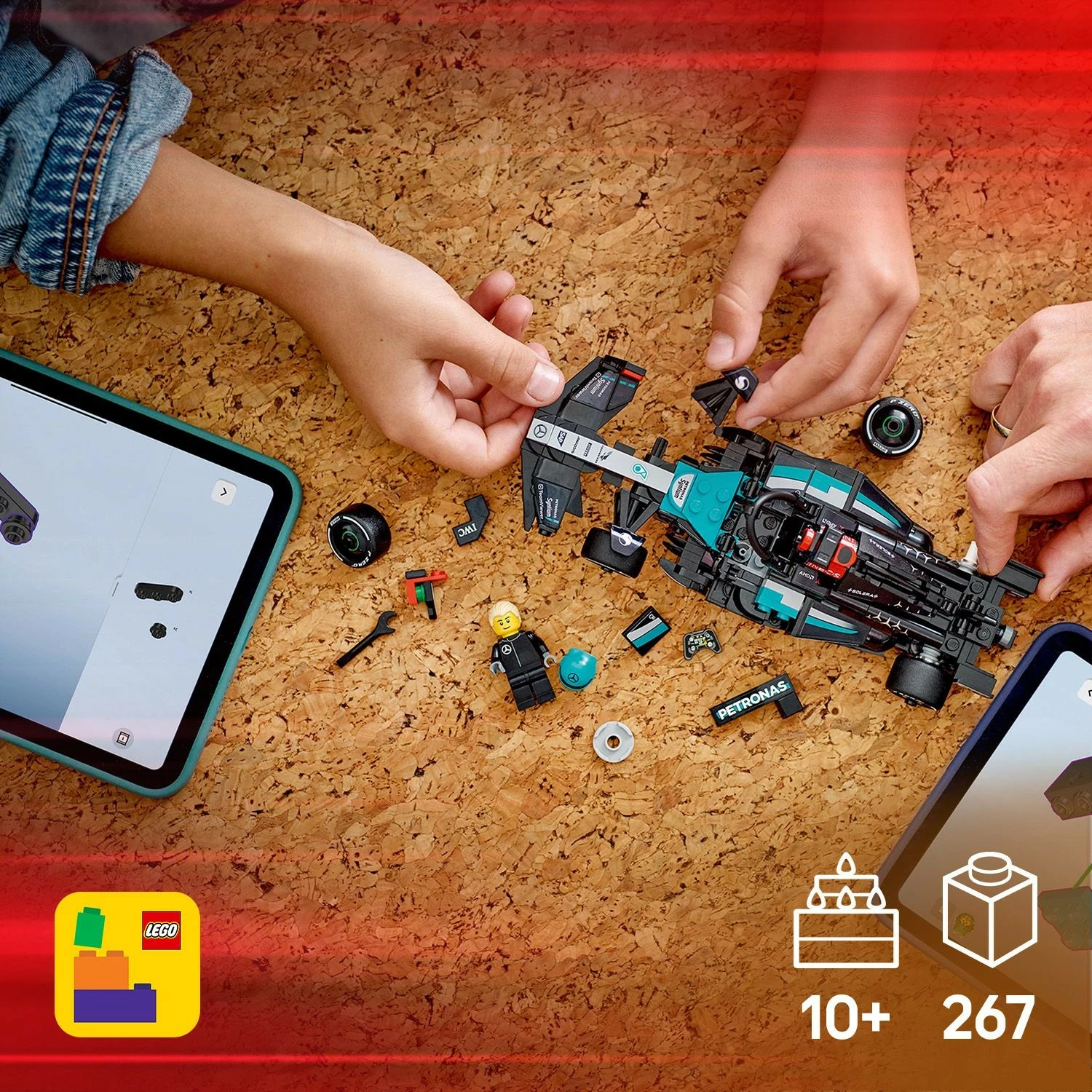 Set ndërtimi LEGO Mercedes-AMG F1 W15, 267 pjesë, shumëngjyrësh