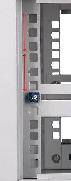 Kasë muri Extralink EX.8543, 4U, 600x600, xham, gri