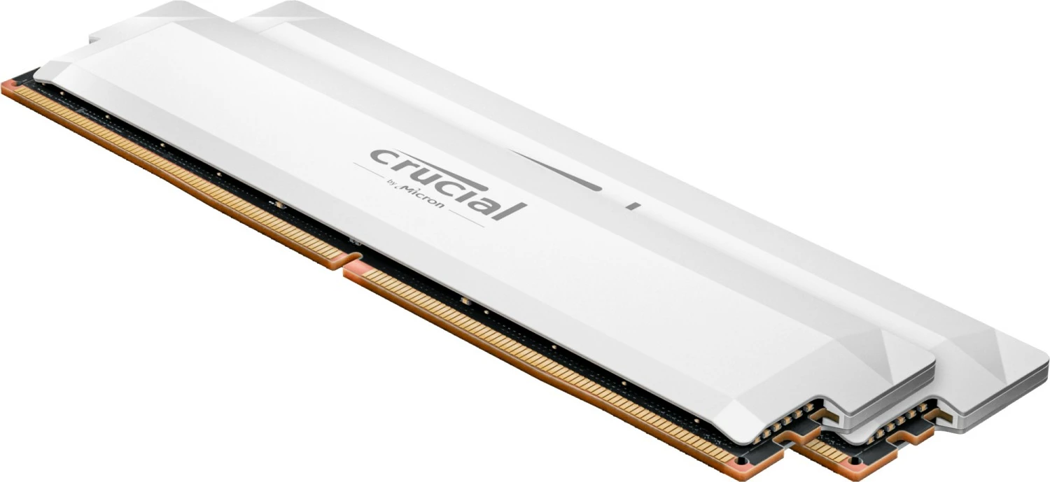 RAM Memorje Crucial Pro 64GB (2x32GB) DDR5 6400MHz UDIMM CL40, e bardhë