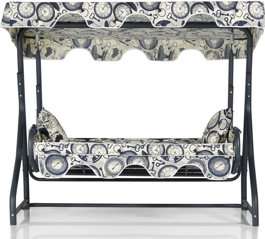 Karrige lëkundëse treshe për kopsht, Olea 5, shumëngjyrëshe