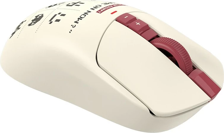 Maus A4-Tech Bloody R72 ULTRA DUO Pixels Red, wireless, RGB, i bardhë