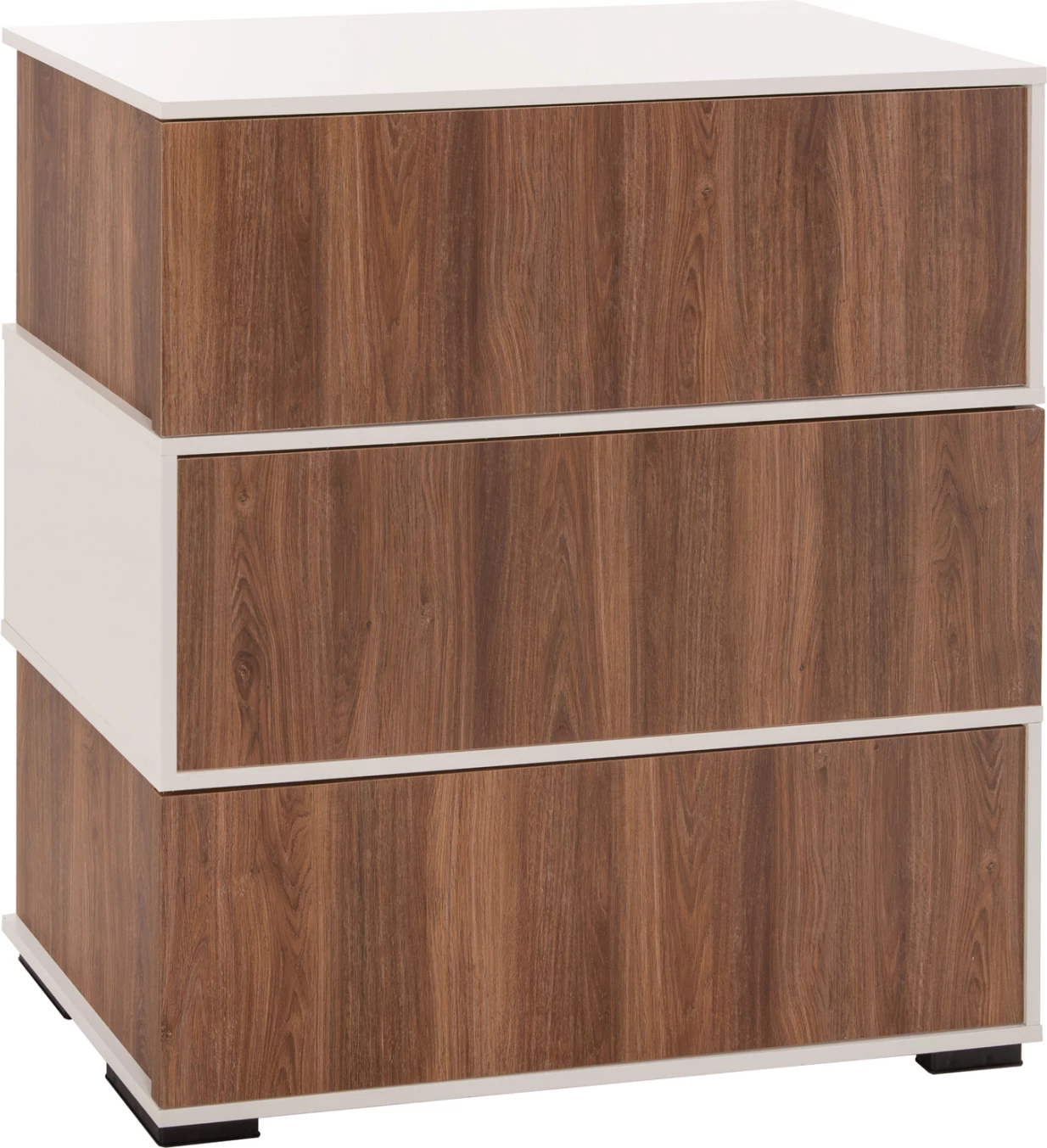 Raft këpucësh 3 nivele MIRABELL FH8938.11 melaminë, ngjyrë arre-bardhë, 90x30x93H cm