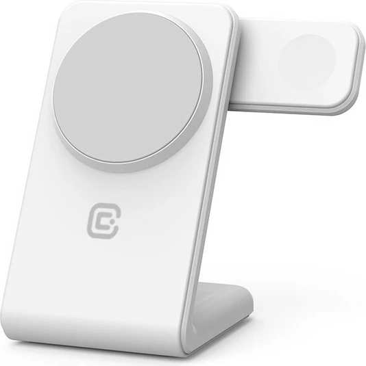 Karikues wireless 3-në-1, 20W CRONG MagSafe për iPhone, Apple Watch, AirPods, Bardhë