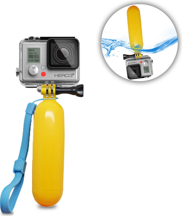Dorezë lundruese për kamera sportive Hurtel, për GoPro/SJCAM, e verdhë