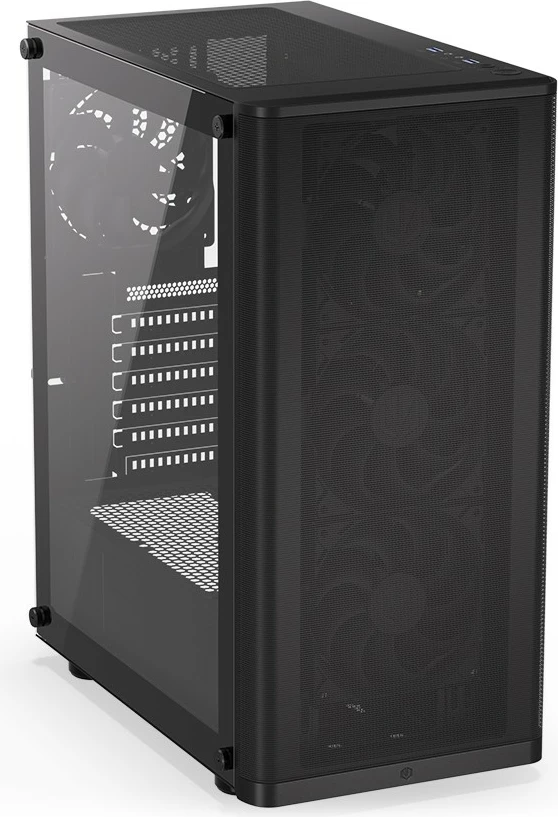 Kasë Endorfy Ventum 200 Air, Midi Tower, ATX, xham i temperuar, e zezë