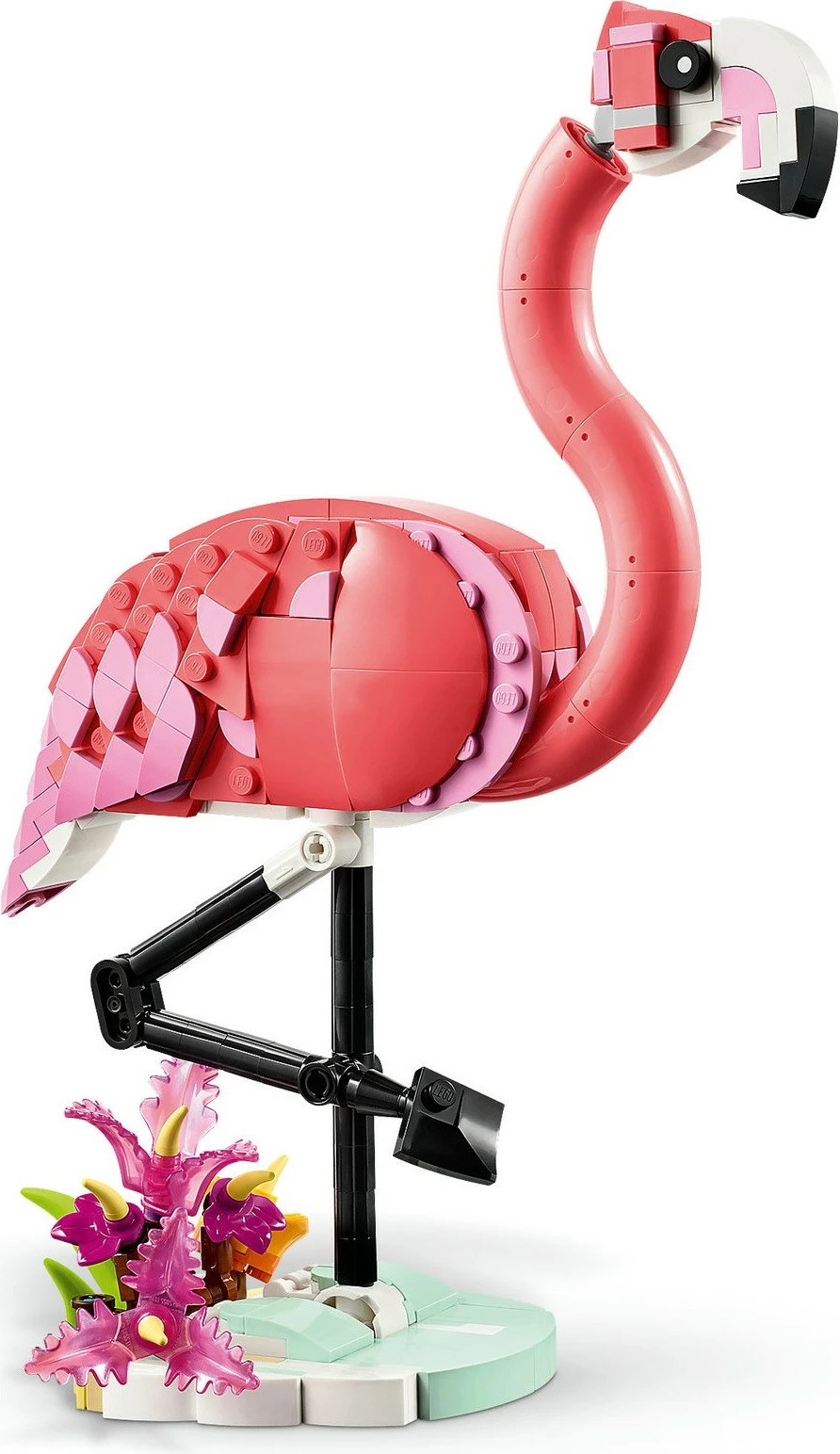 Set ndërtimi LEGO Wild Animals: Flamingo rozë, 288 pjesë, plastikë, 8+ vjeç, shumëngjyrësh